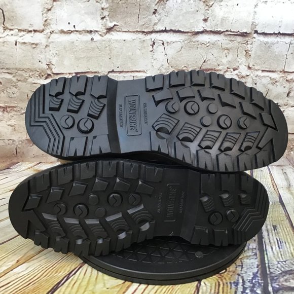 Wolverine Men's Brown Leather Waterproof Pull On Soft Toe Work Boots Size 7.5 - Picture 6 of 8